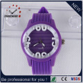 2015 Purple Charm Silicone Geneva Quartz Lady Watch (DC-803)
